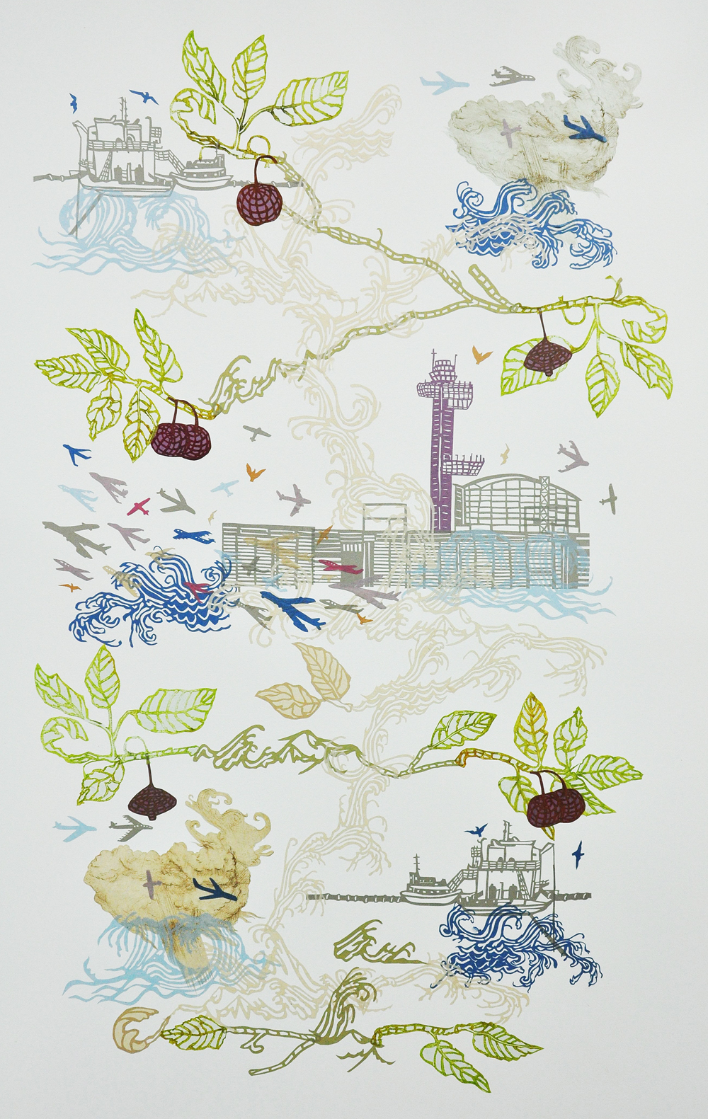 susan graham collage print blackburn